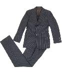 GUCCI ストライプスーツ サイズ44 GUCCI(グッチ) / グッチ/スーツ/44/コットン/ネイビー