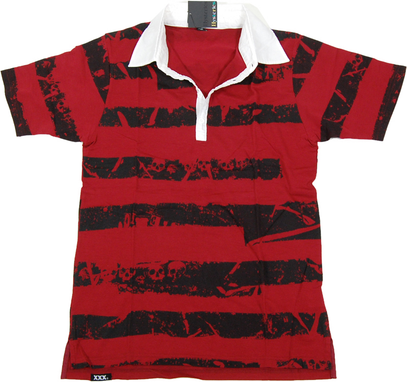 ヒステリックグラマー襟付きボタン半袖シャツ （HYSTERIC GLAMOUR  