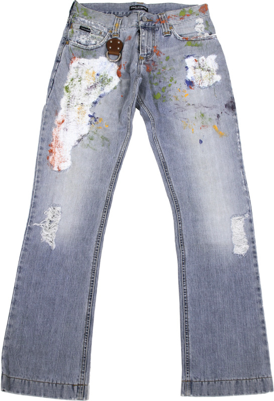 arc+shop】ペイント加工クラッシュデニム(DOLCE＆GABBANA / ドルチェ 