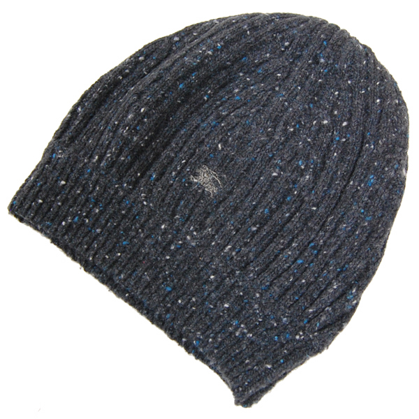 arc+shop】56%off！濃グレー霜降りニット帽(BURBERRY BLUE LABEL バーバリー ブルーレーベル)