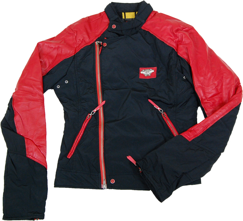 arc+shop】71%off！DUCATIレザー等ナイロンコンビライダースジャケット